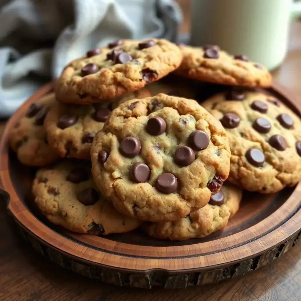 Baking perfection: Disney-style chocolate chip cookies, beautifully golden and loaded with rich, melty chocolate chips, ready to enjoy.