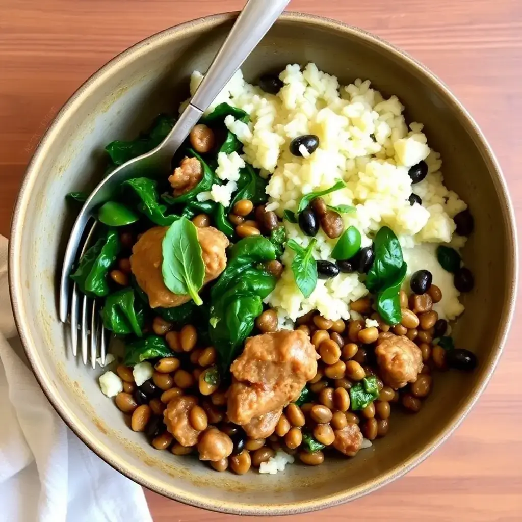 This Lebanese lamb lentils rice with spinach is a wholesome and flavorful meal, perfect for any occasion.